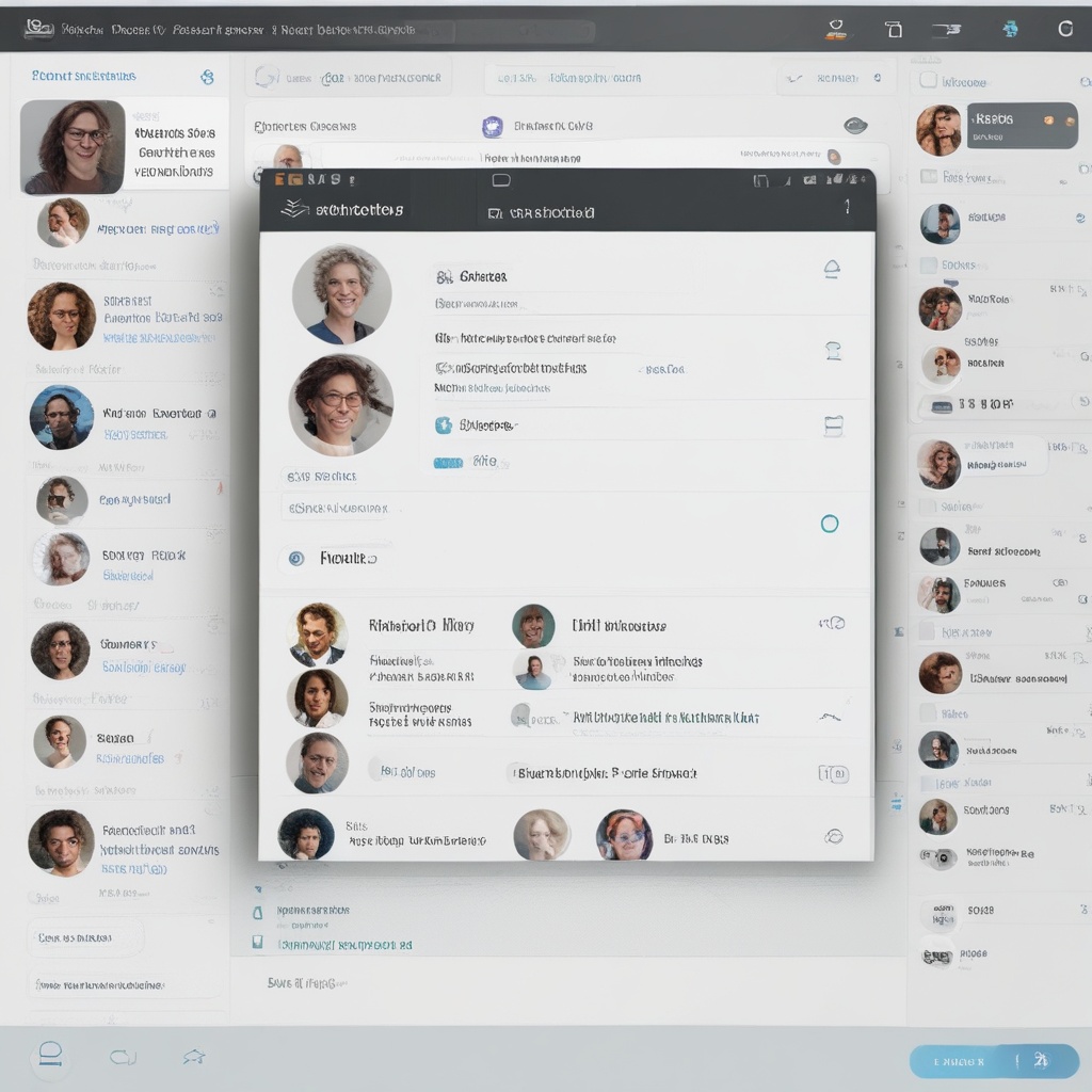 K-CHAT interface preview showing messaging and collaboration features